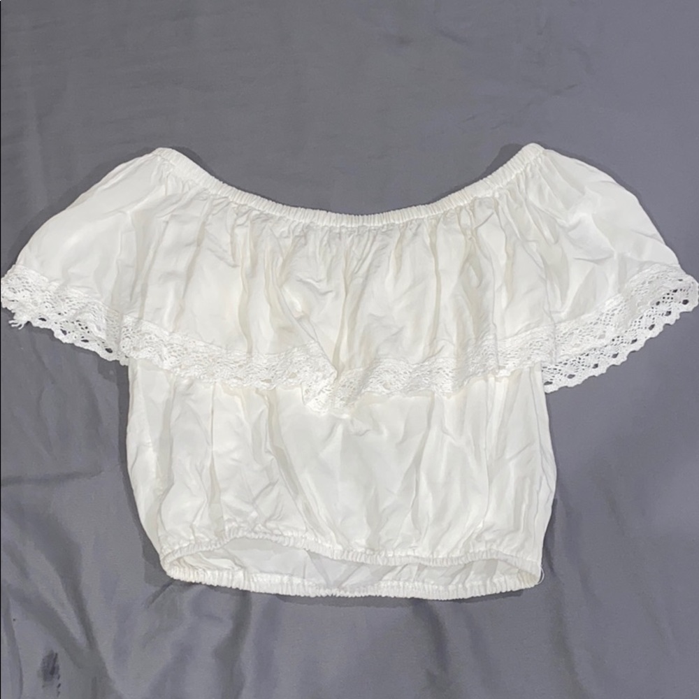 White off the shoulder